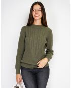 Pull en Cachemire mélangé Sia kaki