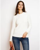 Pull en Cachemire mélangé Sia naturel
