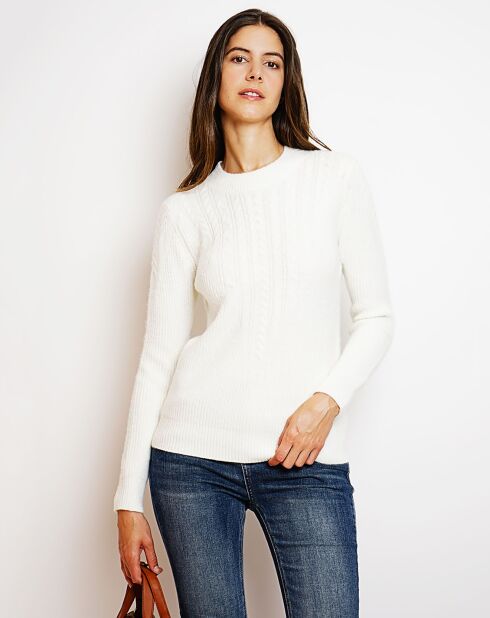 Pull en Cachemire mélangé Sia naturel