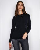 Pull en Cachemire mélangé Sia noir
