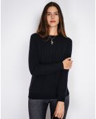 Pull en Cachemire mélangé Sia noir