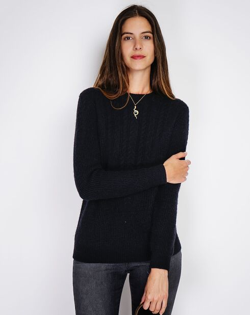 Pull en Cachemire mélangé Sia noir