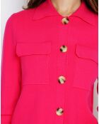Gilet en Cachemire mélangé Leila fushia