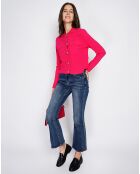 Gilet en Cachemire mélangé Leila fushia