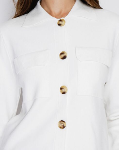 Gilet en Cachemire mélangé Leila naturel