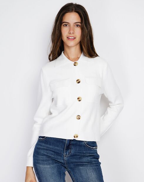 Gilet en Cachemire mélangé Leila naturel