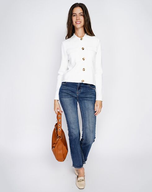 Gilet en Cachemire mélangé Leila naturel