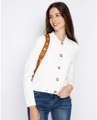 Gilet en Cachemire mélangé Leila naturel
