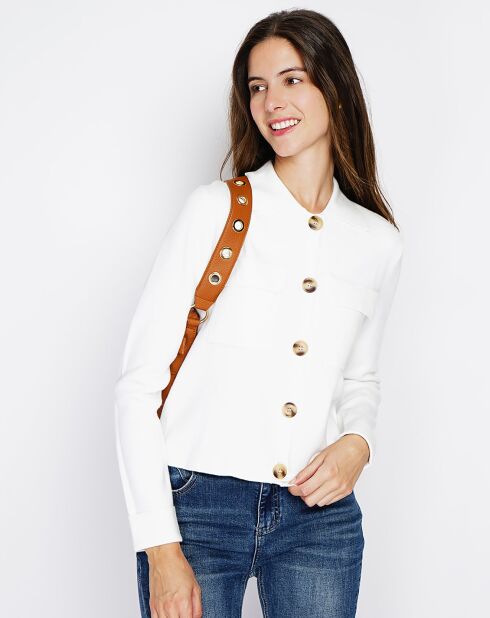 Gilet en Cachemire mélangé Leila naturel