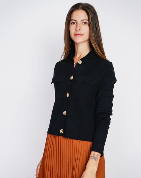 Gilet en Cachemire mélangé Leila noir