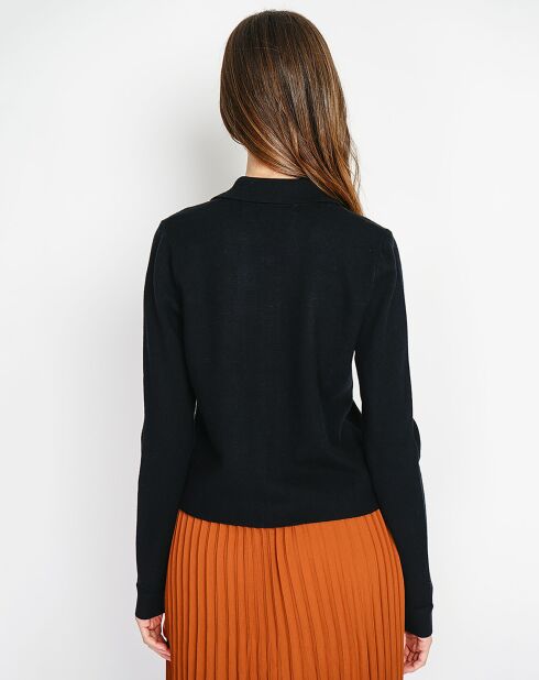 Gilet en Cachemire mélangé Leila noir