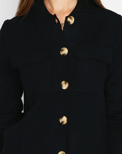 Gilet en Cachemire mélangé Leila noir