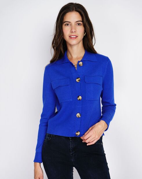 Gilet en Cachemire mélangé Leila royal