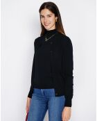 Pull en Cachemire mélangé Sophia col cheminée noir