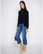Pull en Cachemire mélangé Sophia col cheminée noir