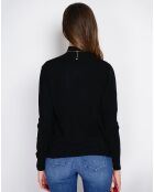 Pull en Cachemire mélangé Sophia col cheminée noir