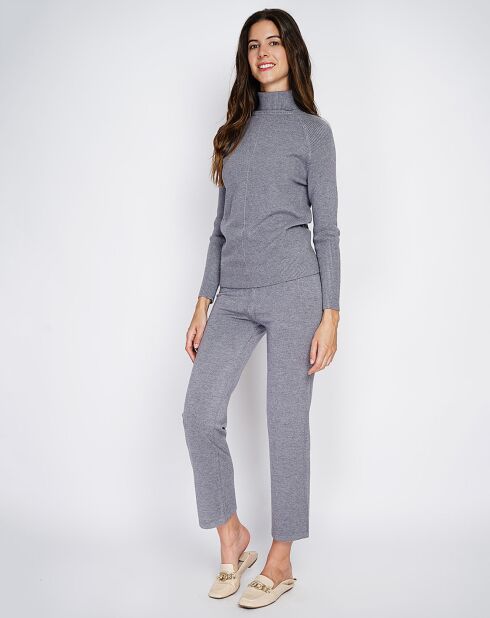 Ensemble Clarisse en Cachemire mélangé Pull & Pantalon flanelle