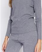 Ensemble Clarisse en Cachemire mélangé Pull & Pantalon flanelle