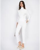 Ensemble Clarisse en Cachemire mélangé Pull & Pantalon naturel
