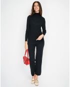 Ensemble Clarisse en Cachemire mélangé Pull & Pantalon noir