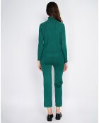 Ensemble Clarisse en Cachemire mélangé Pull & Pantalon vert amazone