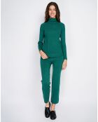 Ensemble Clarisse en Cachemire mélangé Pull & Pantalon vert amazone