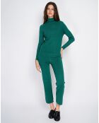 Ensemble Clarisse en Cachemire mélangé Pull & Pantalon vert amazone