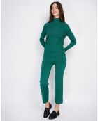 Ensemble Clarisse en Cachemire mélangé Pull & Pantalon vert amazone