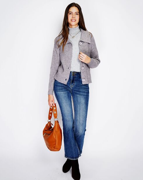 Gilet en Cachemire mélangé Leila flanelle