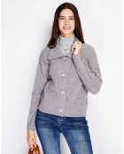Gilet en Cachemire mélangé Leila flanelle