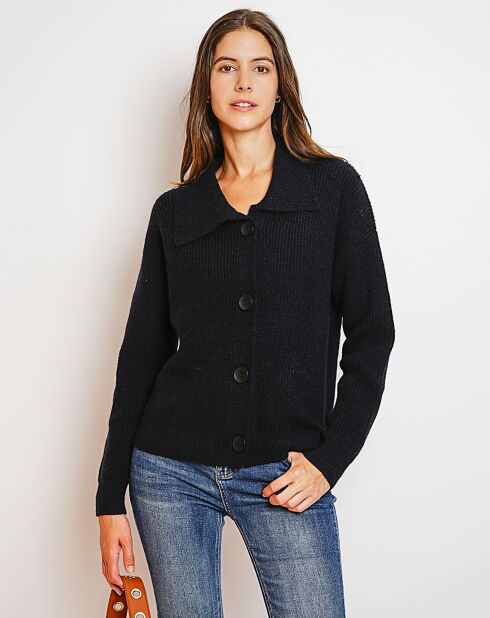 Gilet en Cachemire mélangé Aloa noir