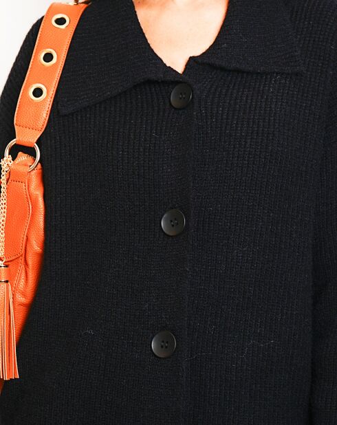 Gilet en Cachemire mélangé Aloa noir