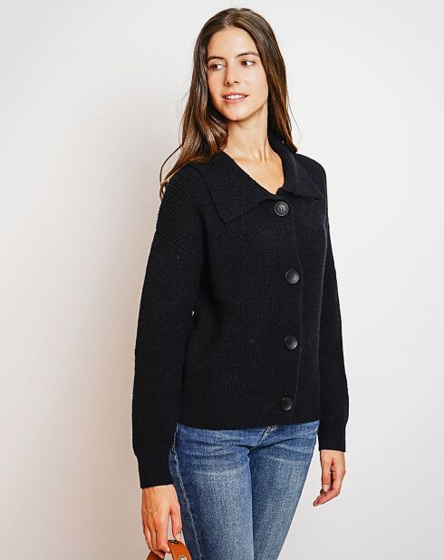 Gilet en Cachemire mélangé Aloa noir