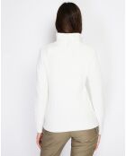 Pull en Cachemire mélangé zippé Olga naturel