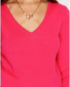 Pull en Cachemire mélangé  Jina fushia