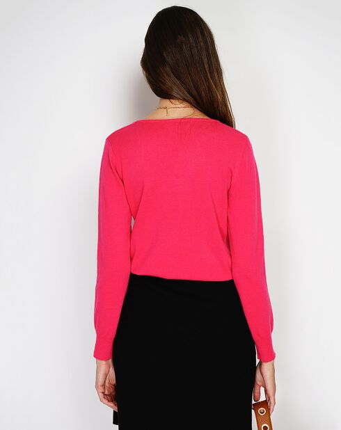 Pull en Cachemire mélangé  Jina fushia