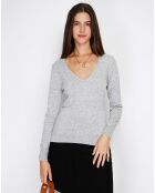 Pull en Cachemire mélangé  Jina givre