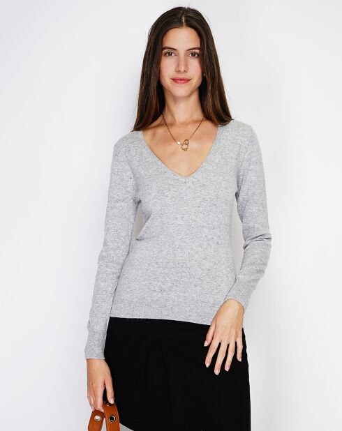 Pull en Cachemire mélangé  Jina givre