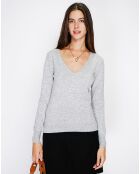 Pull en Cachemire mélangé  Jina givre