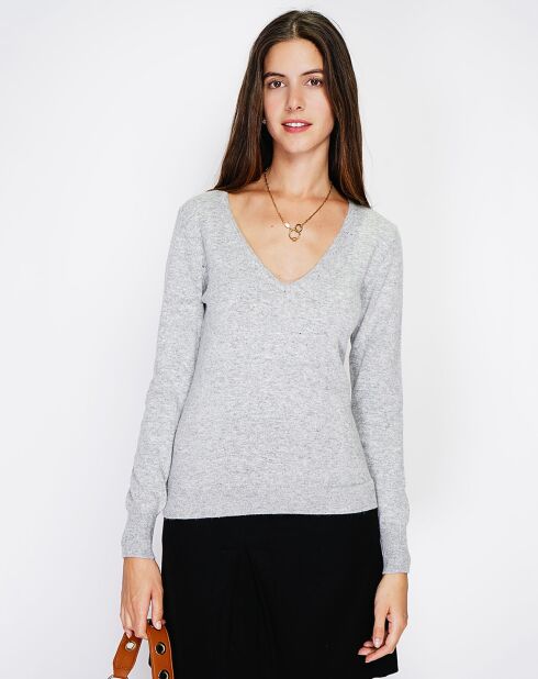 Pull en Cachemire mélangé  Jina givre