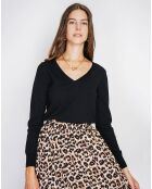 Pull en Cachemire mélangé  Jina noir