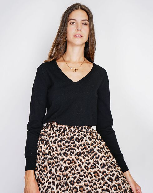 Pull en Cachemire mélangé  Jina noir