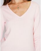 Pull en Cachemire mélangé  Jina rose