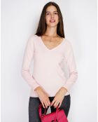 Pull en Cachemire mélangé  Jina rose