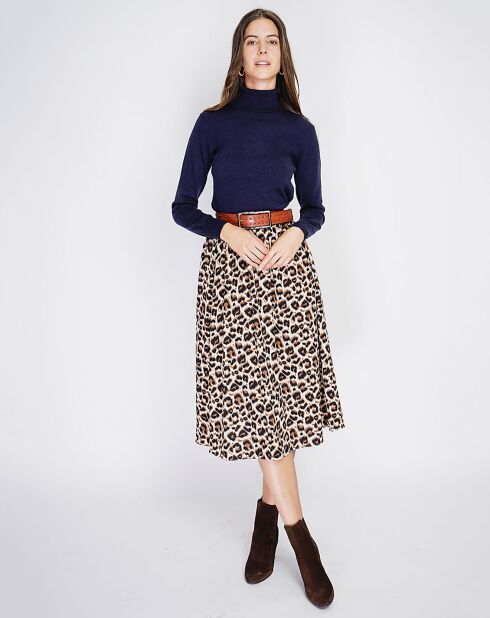 Pull en Cachemire mélangé Charlotte bleu nuit
