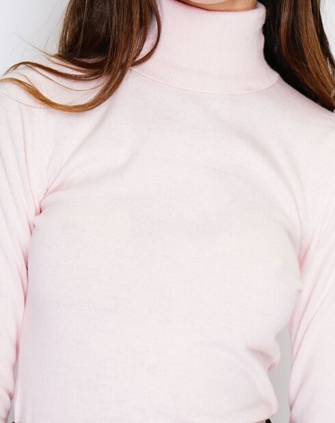 Pull en Cachemire mélangé Charlotte rose