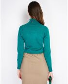 Pull en Cachemire mélangé Charlotte vert amazone