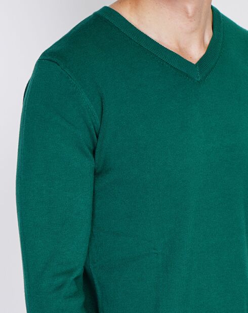 Pull en Cachemire mélangé Maellis vert amazone