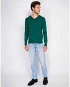 Pull en Cachemire mélangé Maellis vert amazone