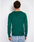 Pull en Cachemire mélangé Maellis vert amazone